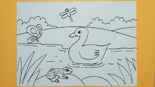 Cara Menggambar Fauna Yang Mudah