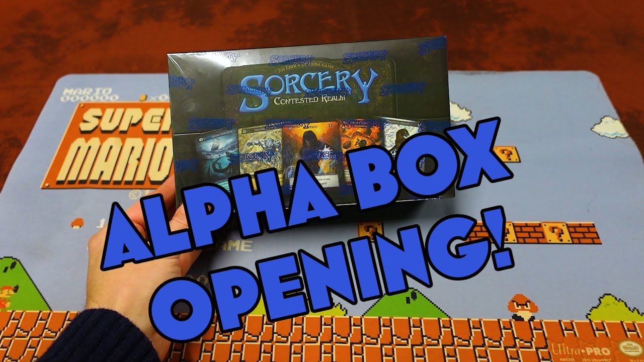 😱 SORCERY CONTESTED REALM ALPHA BOX OPENING 😱 - YouTube
