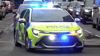 British Transport Police (BTP), Marked Toyota Corolla & Marked Peugeot Cell Van, responding. Update