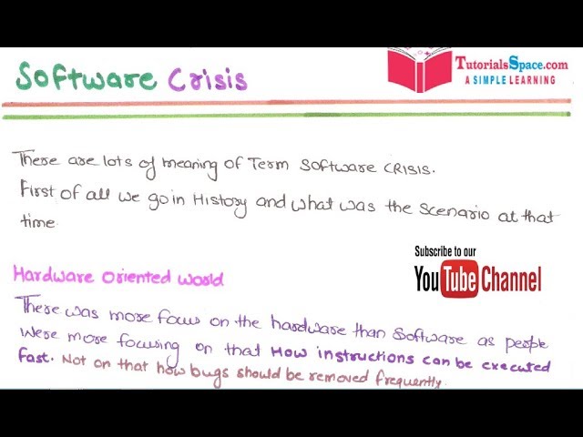 definition of software crisis