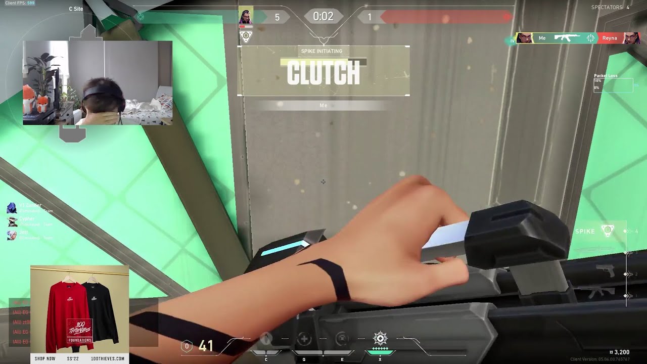 Asuna's COLD 1v4 CLUTCH!!!