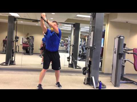upward cable chop