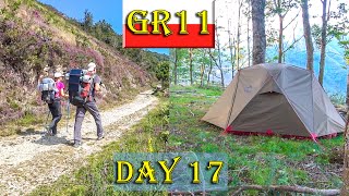 SPECTACULAR Wild CAMP Spot on GR11 and Sharing our Real Camping Routine|Basque Country Hiking Day 17
