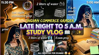 My late night and morning study routine as a 12th grader ✨🧸 || Studying for my board exam 💀👽||