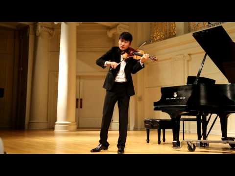 In Mo Yang performs Ysaye Sonata no. 3 "Ballade" for solo violin