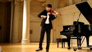 In Mo Yang performs Ysaye Sonata no. 3 