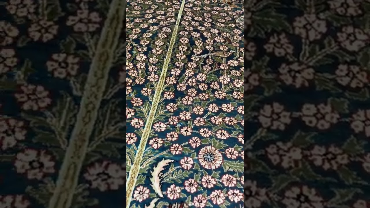 Tree of life handmade silk carpet 