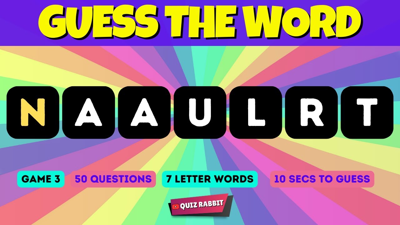 Scrambled Word Games Guess The Word Game 7 Letter Words Part 3 Scrambled word games guess the word game 7 letter words part 3