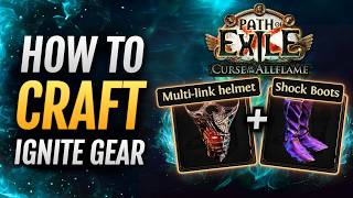[PoE 3.29] MultiLink Helmet + Shock Boots - Craft Guide for Ignite Elementalist Build Path of Exile