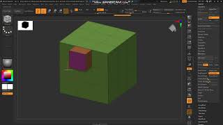 ZBrush ZModeler Extrusion Tool