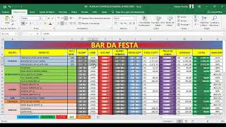 001 - EVENT, SHOW AND BAR CONTROL SPREADSHEET