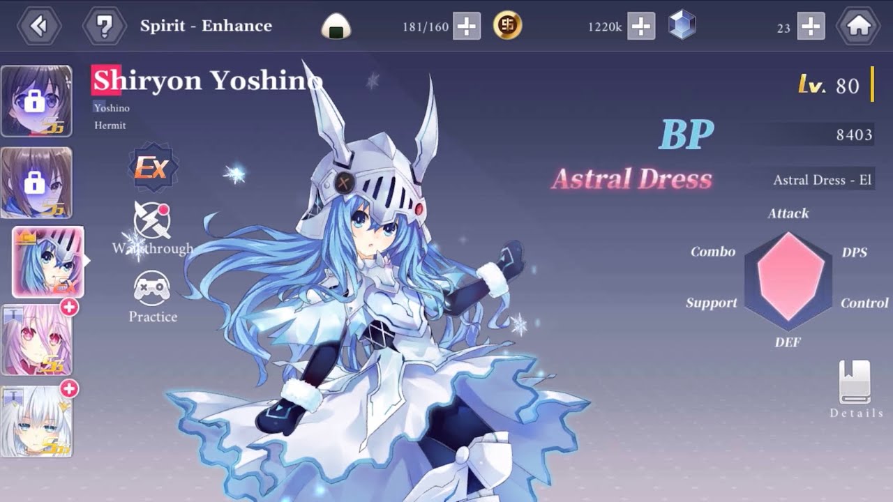 Gacha Shiryon Yoshino - Rank up EX - Date A Live: Spirit Pledge