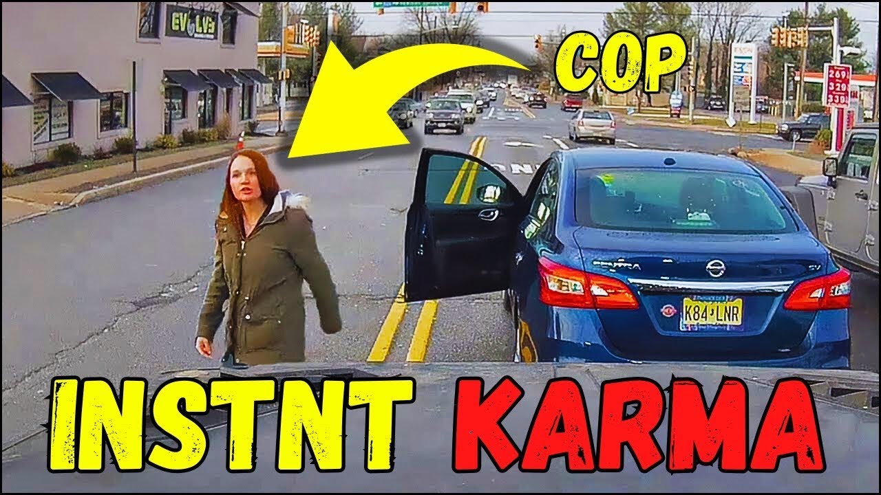 BULLY DIDN'T LIKE GETTING BULLIED | Road Rage, Brake Check, Instant Karma.