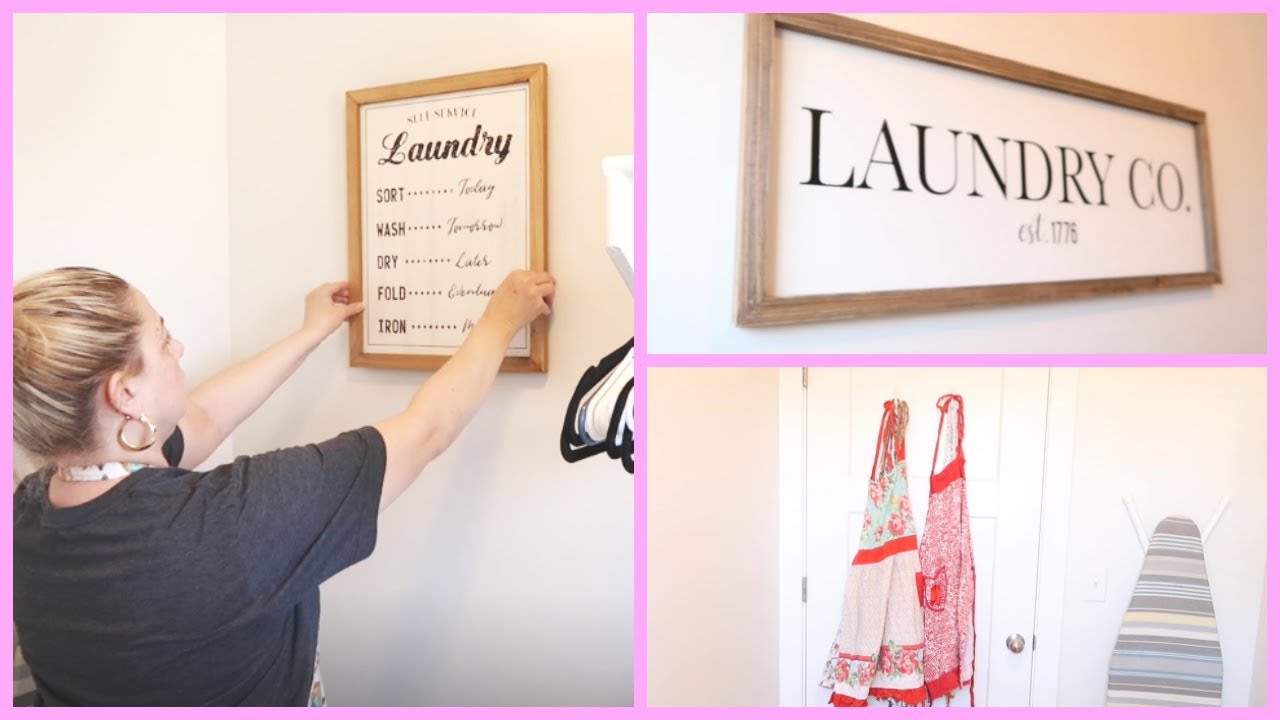 ORGANIZING THE LAUNDRY ROOM // HOMEMAKER MOTIVATION YouTube