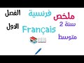 ملخص الفصل الاول سنة ثانية متوسط فرنسية Français 