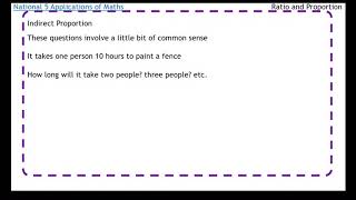 National 5 Applications of Maths: Indirect Proportion