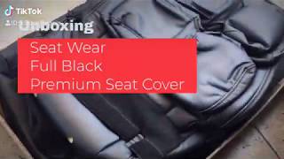 Seat Wear Premium Full Black Seat Cover Innova Reborn