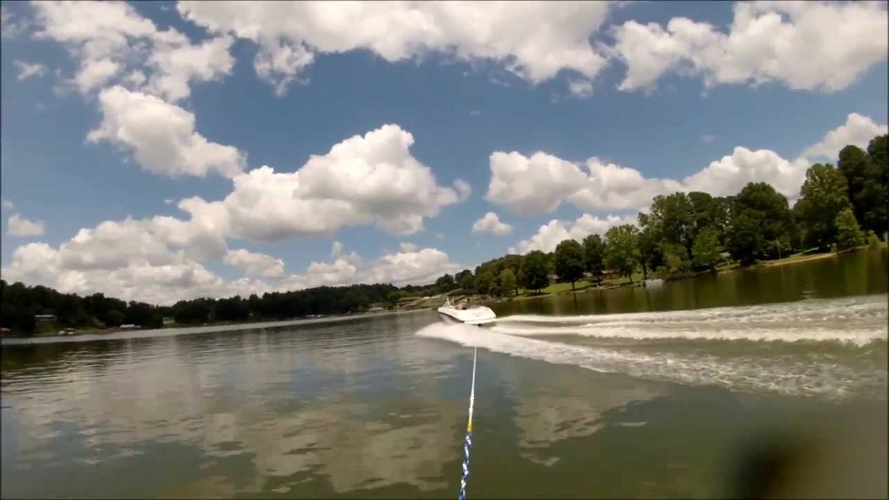 Wakeboarding on Lake Norman, North Carolina on July 15, 2013 Run 1