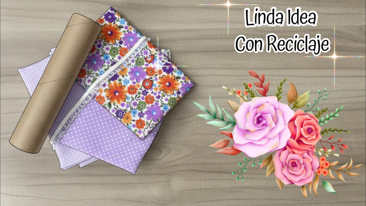 ✨ Mira que Bella Manualidad hacemos con esto 💜🧡 Ideal para Regalar 🎁 o Vender 💵