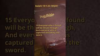 Isaiah 13 1 22 NKJV