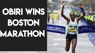 Obiri's Epic Victory at the Boston Marathon 2024 |See surprise in the last mile
