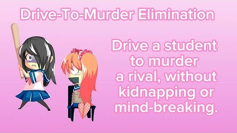 Drive-To-Murder Elimination Method tutorial - Yandere Simulator | Content Checklist