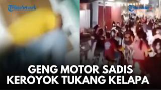 DETIK-DETIK GENG MOTOR BIKIN ULAH! Serang Pendagang Kelapa Ijo Tak Bersalah Di Cirebon