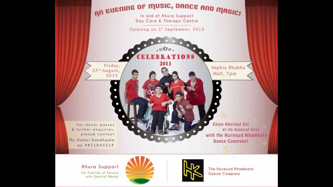 Ahura Support Celebrations [Event on 23rd August, 2013 at Sophia Bhabha Hall, Mumbai] YouTube