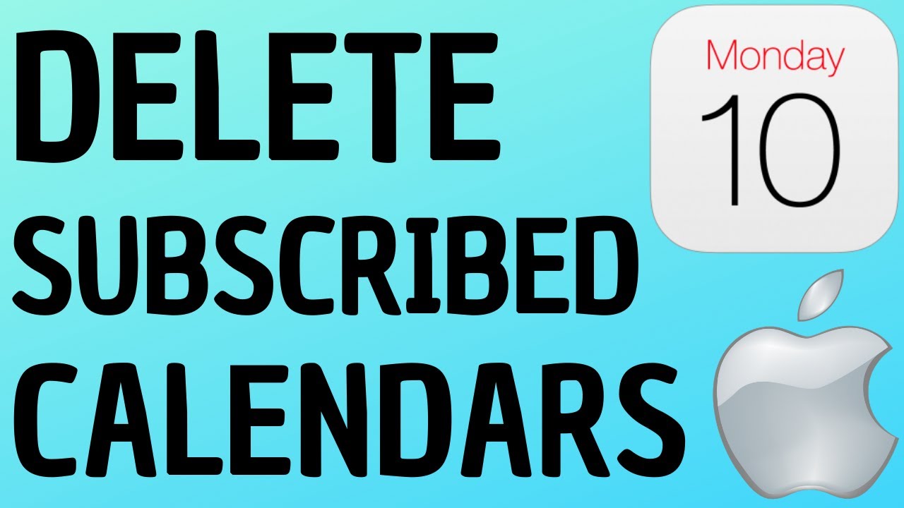 How to Delete Subscribed Calendar on iPhone & iPad YouTube