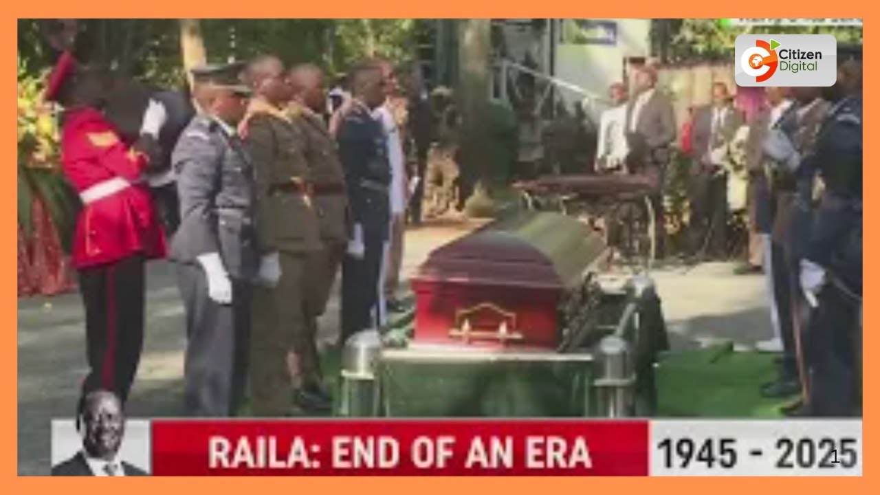 Raila Odinga laid to rest in a private ceremony at his home in Kang’o ka Jaramogi, Bondo.