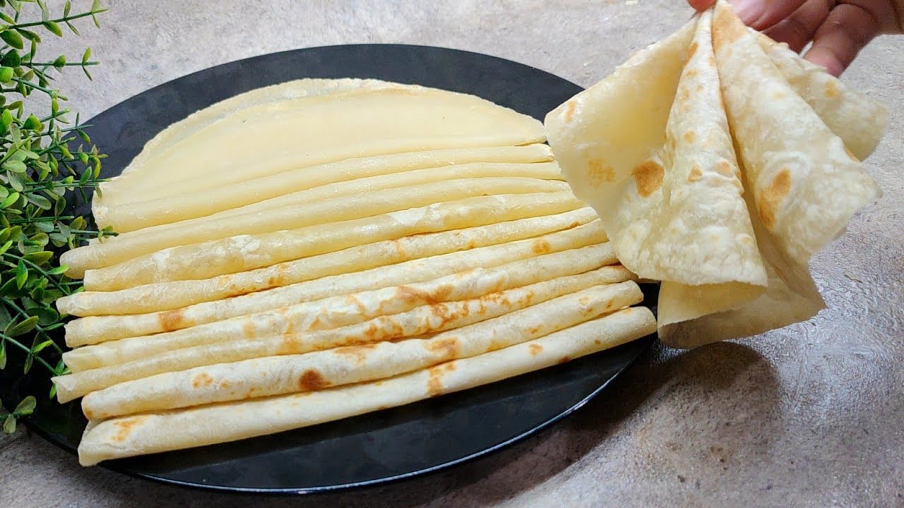 سجلى الوصفة دى للعيد مية مغلية وشوية دقيق هتعملى رقاق طرى جدا  بطريقة فرد عبقرية