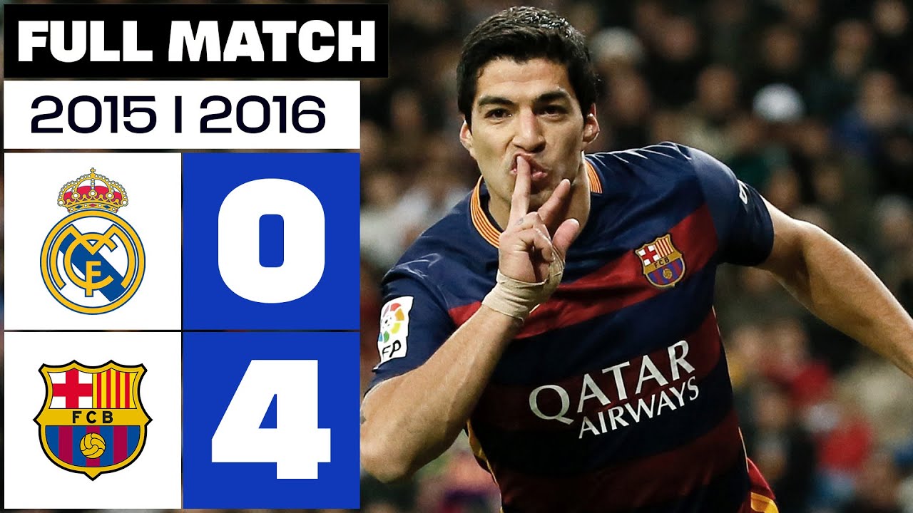 Real Madrid vs FC Barcelona (0-4) Matchday 12 2015/2016 - FULL MATCH