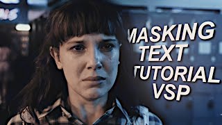 TUTORIAL FOR MASKING 3D TEXT ON VSP