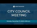 Westminster city council  dec 19th