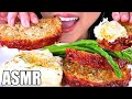 ASMR Best Comfort Food (Homemade Meatloaf & Mash Potatoes) *NO TALKING EATING SOUNDS* | ASMR Phan