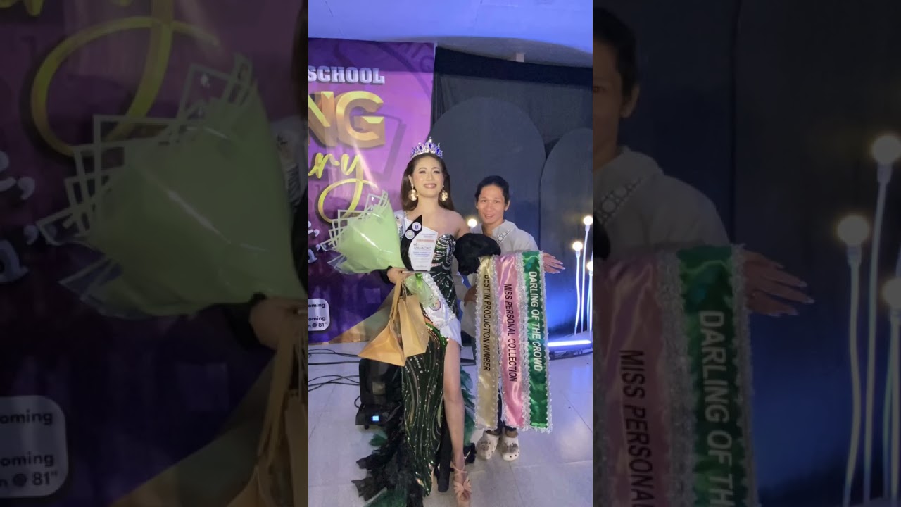 Mr. & Ms. MANAOAG NATIONAL HIGH SCHOOL SENIOR HIGH @DALLIEREN F. TENGCO 3RD RUNNER UP 