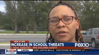 2 teens arrested in connection to threats to school campuses