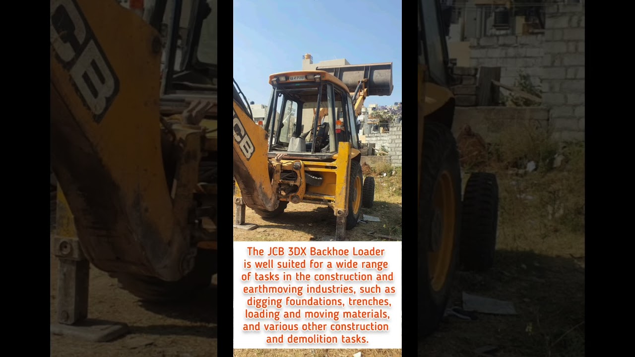 video JCB 3DX 2011 Model Backhoe Loader Machine