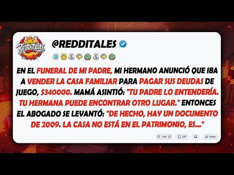 En el funeral de mi padre, mi hermano anunció que vendería nuestra casa familiar para pagar...