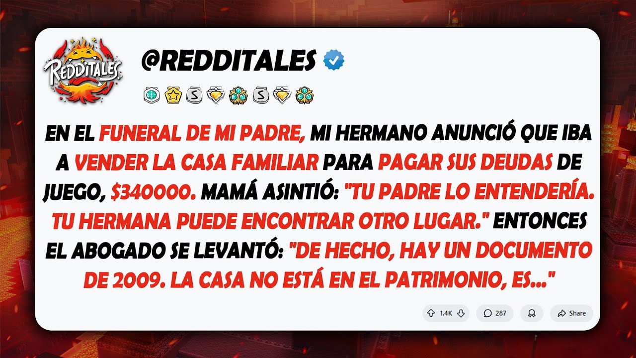 En el funeral de mi padre, mi hermano anunció que vendería nuestra casa familiar para pagar...