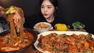 SUB)Spicy Malatang, Mala Xiang Guo, Mala Shrimp Fried Rice MUKBANG ASMR Eating Sounds