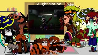 Sun and moon show react to eclipse//read desc