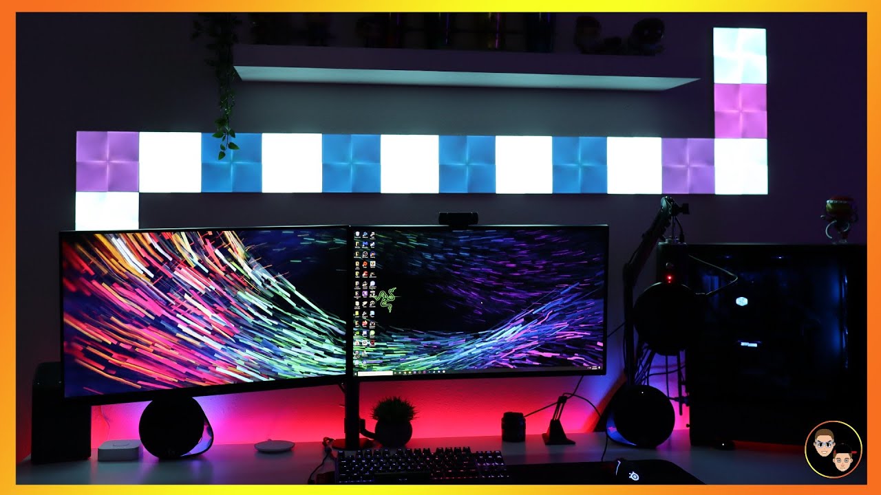 Nanoleaf Canvas Smart Lights - Music & Light Show DEMO! - YouTube