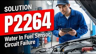 HOW TO FIX P2264 OBD II ERROR CODE - Water In Fuel Sensor Circuit Failure Symptoms