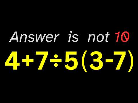 Only 1 in 5 Can Solve This Equation!