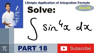 Integration Type I : Simple Application of Integration Formula: Part 18