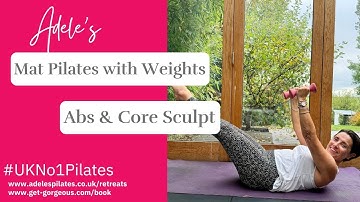 Mat Pilates with Weights | Abs & Core Sculpt Workout | 23 mins #UKNo1Pilates