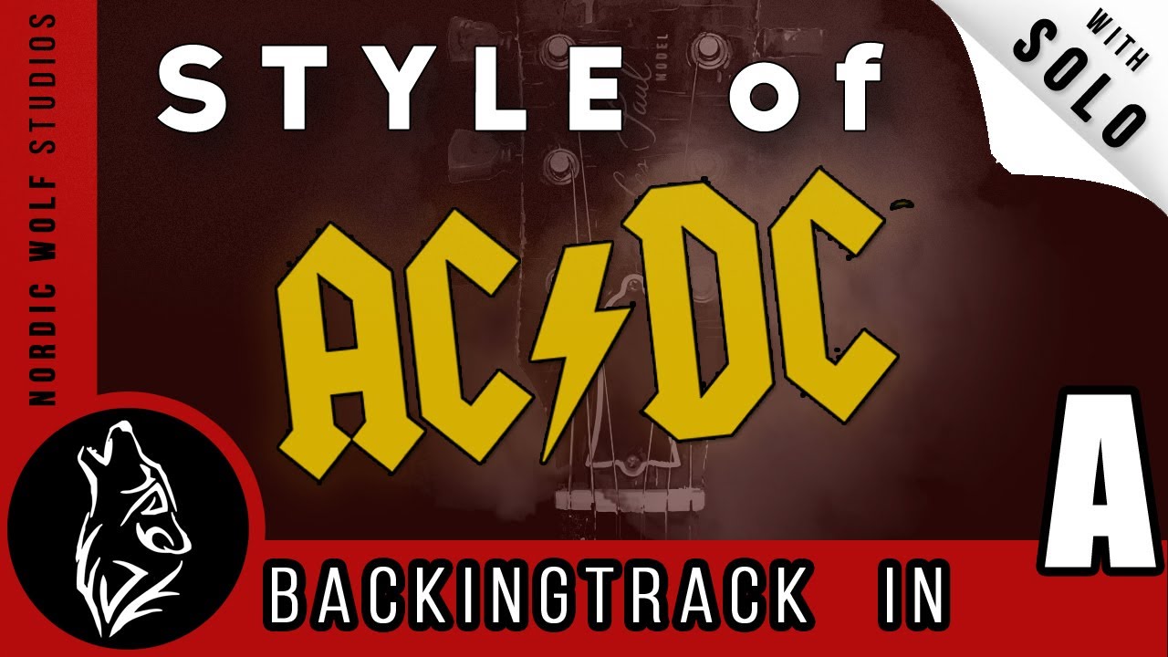 AC/DC Style Rock Backing Track Jam [A Minor] - YouTube