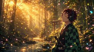 Find Peace in the Demon Slayer Forest Relaxing Fantasy Music for Study Focus Sleep