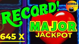 MASSIVE WIN! 645X MY BIGGEST JACKPOT on Heart Throb! ❤️ #Casino #LasVegas #SlotMachine